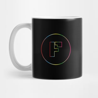 letter F colorful design Mug